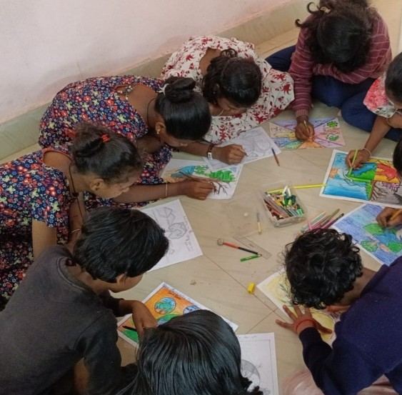 Children taking part in a group activity